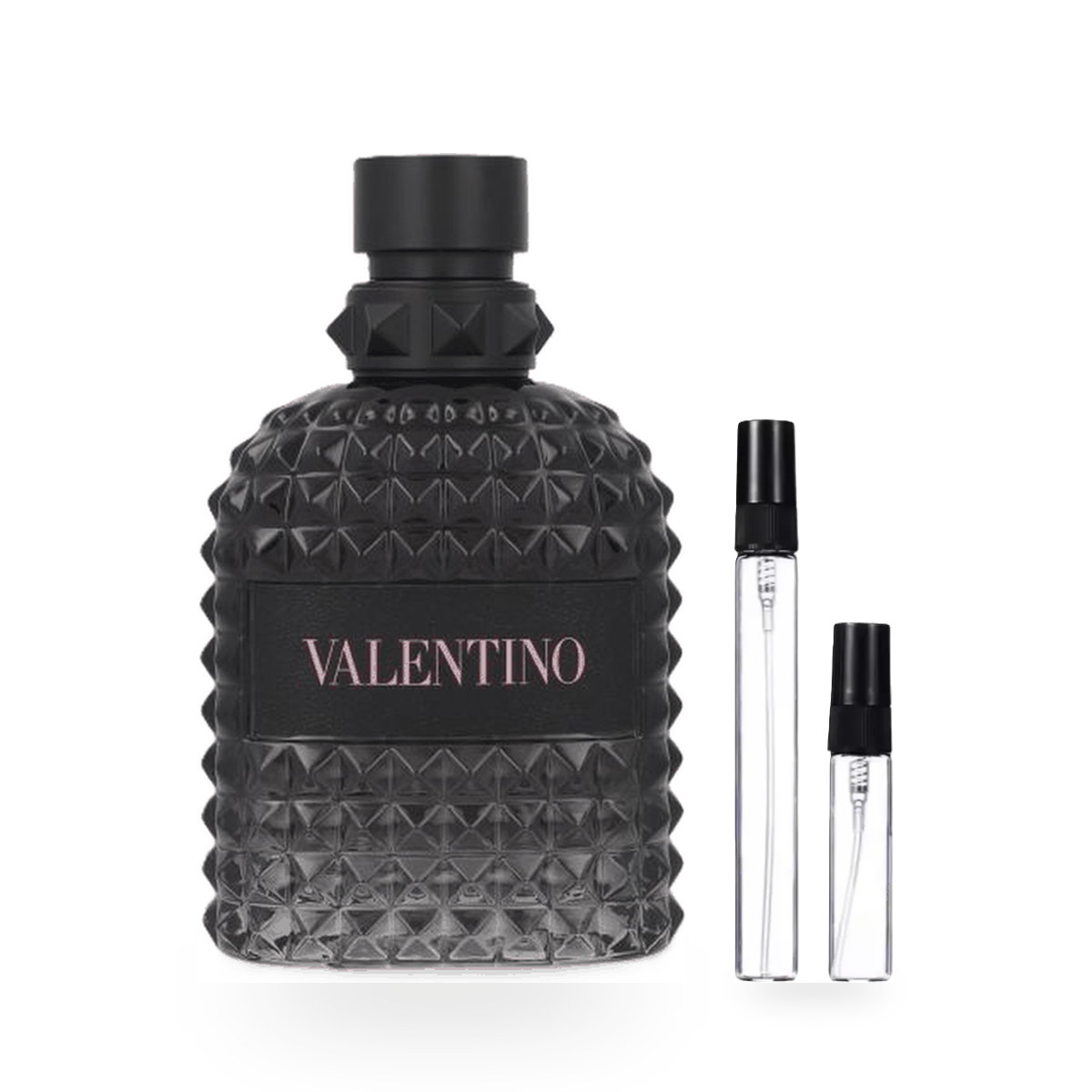 Valentino Born in Roma EDT: frasco original con los decants de 10 ml y 5 ml